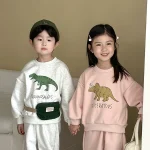 【80-150cm】 恐竜柄 セットアップ - 画像 (9)