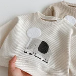 【73-110cm】 象柄 ワッフル セットアップ - 画像 (11)