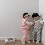 【80-120cm】ハート ベスト ＋ パンツ セットアップ - 画像 (7)