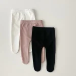 【66-90cm】 ノーカラー リブ タイツ - 画像 (7)