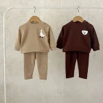【73-120cm】動物ロゴワッフル セットアップ - 画像 (2)