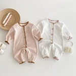 【66-90cm】 シンプル ロンパース