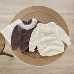 【66-90cm】 レース襟 ニット ロンパース - 画像 (7)