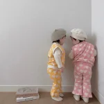 【80-120cm】ハート ベスト ＋ パンツ セットアップ - 画像 (12)