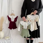 【66-100cm】 フリル ニット サロペット - 画像 (10)