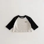 【73-100cm】 カラー切り替え シャツ - 画像 (4)