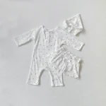 【66-90cm】 ボンネットOR小花柄 オールインワン - 画像 (6)