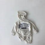 【80-130cm】 英字プリント セットアップ - 画像 (5)
