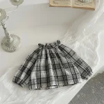 【66-90cm】 フリル襟 チェック トップス - 画像 (4)