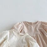 【66-90cm】 花柄 刺しゅう ロンパース - 画像 (14)