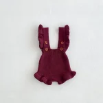 【66-100cm】 フリル ニット サロペット - 画像 (15)