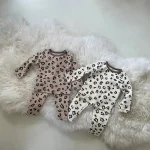 【73-100cm】 ヒョウ柄 ルームウエア セットアップ - 画像 (2)