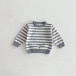 【80-130cm】 ボーダー クールネック トップス - 画像 (15)