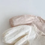【66-90cm】 花柄 刺しゅう ロンパース - 画像 (12)