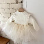 【80-130cm】 肩フリル ワンピース - 画像 (3)
