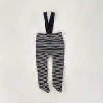 【73-100cm】 ボーダー サロペット タイツ - 画像 (5)