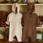 【66-90cm】 ボタン付き オールインワン  or ボンネット