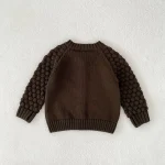 【66-100cm】 無地 ナチュラル カーディガン - 画像 (10)