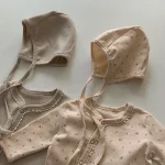 【66-90cm】ボンボン付き 花柄 オールインワン - 画像 (16)