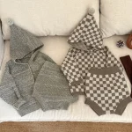 【73-110cm】 フーディ付き セットアップ