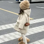 【90-130cm】 ポケット付きフーデッド コート - 画像 (6)
