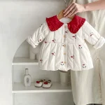【66-100cm】 キノコ柄 ボア付き アウター - 画像 (2)