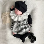【66-90cm】 シンプル トップス or チェック ロンパース - 画像 (6)