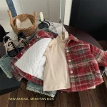 【90-140cm】 ギンガム チェック ジャケット - 画像 (5)