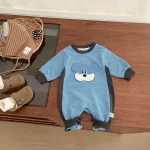 【66-100cm】 カートゥーン 熊デザイン オールインワン - 画像 (4)