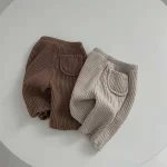 【73-100cm】 ワッフル パンツ - 画像 (2)