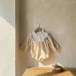 【66-90cm】 フリル襟 ロンパース - 画像 (5)