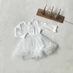 【66-90cm】 リボン チュール ワンピース - 画像 (4)
