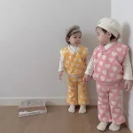【80-120cm】ハート ベスト ＋ パンツ セットアップ - 画像 (11)