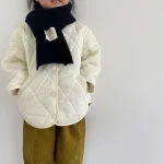 【80-130cm】 シンプル キルティング アウター