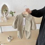 【73-110cm】ネクタイワッフル セットアップ - 画像 (3)
