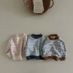 【80-140cm】 ボーダープル オーバー