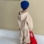 【80-150cm】 英字プリント ボア付き セットアップ - 画像 (12)