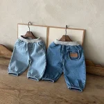 【73-110cm】 ポケット付き デニム パンツ - 画像 (3)
