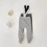 【73-100cm】 ボーダー サロペット タイツ - 画像 (7)