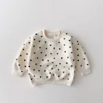 【73-120cm】ハート柄 セットアップ - 画像 (6)