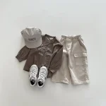 【73-120cm】 ポケット付き カジュアル パンツ - 画像 (6)