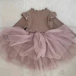 【80-130cm】 肩フリル ワンピース - 画像 (5)