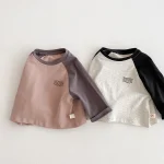 【73-100cm】 カラー切り替え シャツ - 画像 (3)