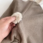 【73-120cm】 シンプル ボア サロペット - 画像 (20)