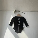 【66-90cm】 リボン フリル襟 ロンパース - 画像 (11)