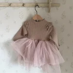 【80-130cm】 肩フリル ワンピース - 画像 (4)