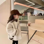 【90-130cm】 フェイクムートン コート - 画像 (5)