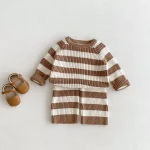 【80-130cm】 ボーダー トップス or ボトムス - 画像 (3)