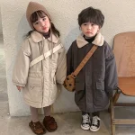 【80-150cm】 ボア襟 ロングコート - 画像 (11)