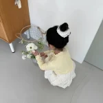 【73-120cm】ハート柄 フリル襟 トップス - 画像 (14)